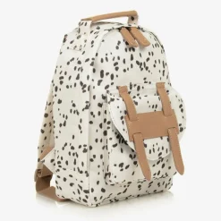 Elodie White Dalmatian Print Backpack (29cm) New