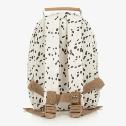 Elodie White Dalmatian Print Backpack (29cm) New