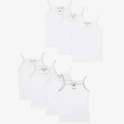 Bonpoint White Days Of The Week Cotton Vests Gift Set Sale