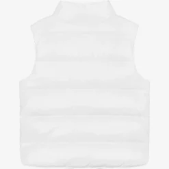 Moncler Enfant White Down Padded Bernard Puffer Gilet Hot