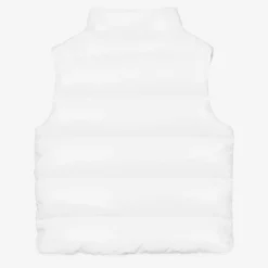 Moncler Enfant White Down Padded Gilet