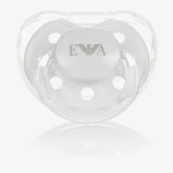 Emporio Armani White Dummy & Clip Set Sale