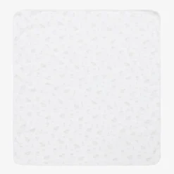 Babidu White Farm Print Baby Blanket (77cm) Best