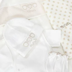 Nanán White Faux Leather Hospital Bag Set (49cm) Discount