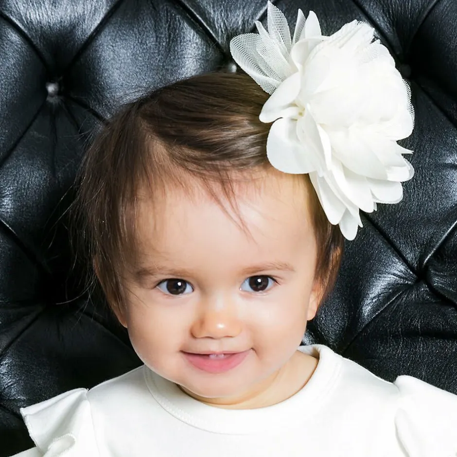 The Tiny Universe White Flower Hair Clip (15cm)