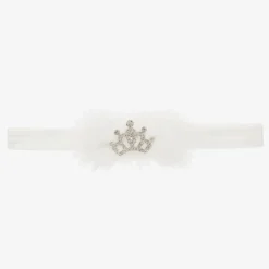 Cute Cute White Fur & Diamanté Headband Discount