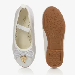 Angels Face White Glitter Ballerina Shoes Outlet
