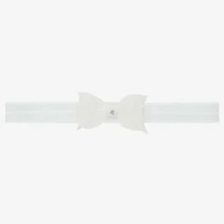Cute Cute White Glitter Bow Headband New