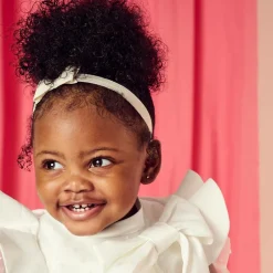 Cute Cute White Glitter Bow Headband New