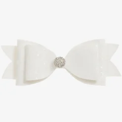 Cute Cute White Glitter Hairclip (14cm) Hot