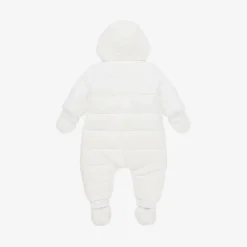 BOSS White Hooded Baby Snowsuit Hot