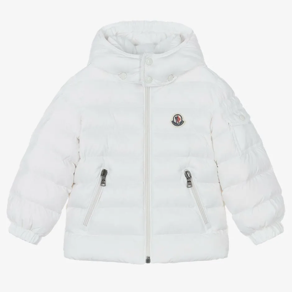 Moncler Enfant White Jules Down Puffer Jacket New