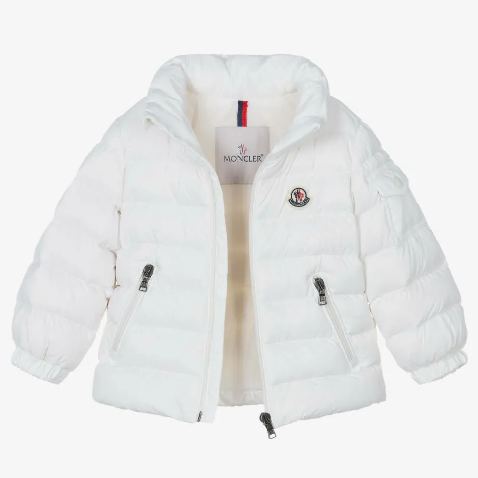 Moncler Enfant White Jules Down Puffer Jacket New