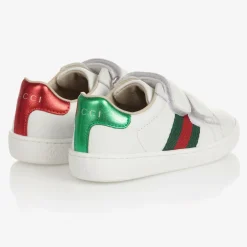 Gucci White Leather Ace Trainers Outlet