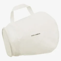 Dolce amp; Gabbana White Leather DG Velcro Baby Trainers Clearance