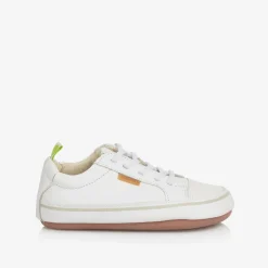 Tip Toey Joey White Leather First Walker Trainers Online
