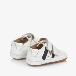 Old Soles White Leather First Walker Trainers Outlet