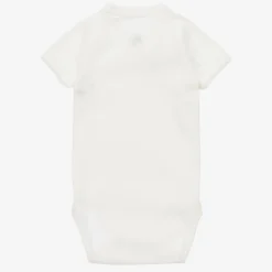Petit Bateau White Organic Cotton Bodyvests (5 Pack) Outlet