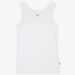 Joha White Organic Viscose Bamboo Vest Online