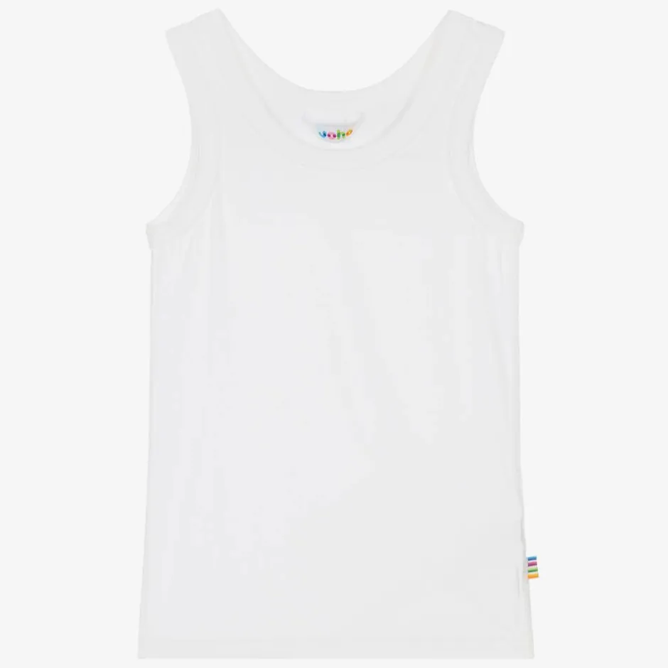 Joha White Organic Viscose Bamboo Vest Online
