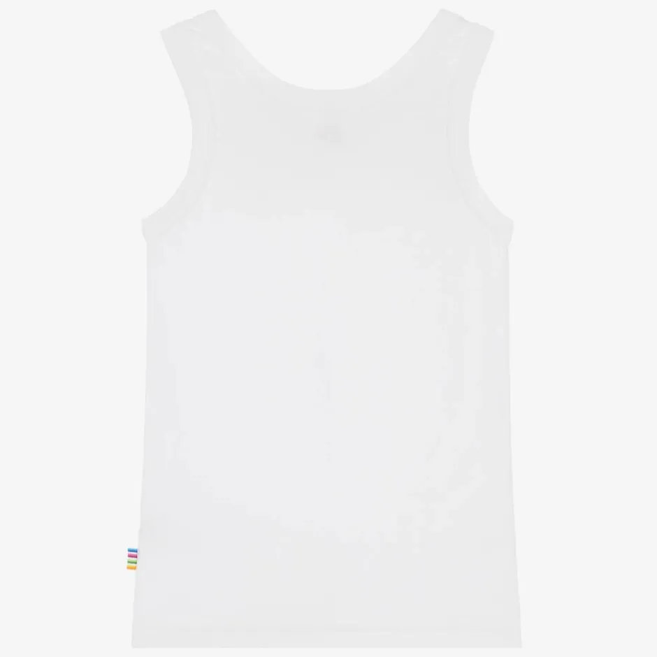 Joha White Organic Viscose Bamboo Vest Online