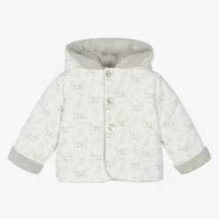 Paz Rodríguez White Padded Cotton Mouse Baby Jacket Outlet