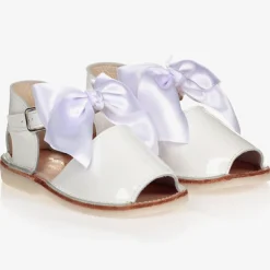 Early Days White Patent Leather Sandals Best
