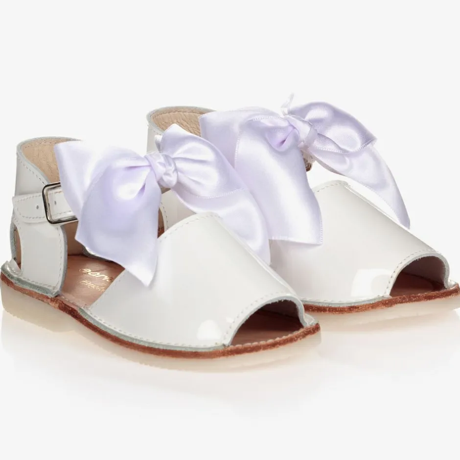 Early Days White Patent Leather Sandals Best