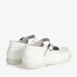 Childrens Classics White Patent Leather Shoes
