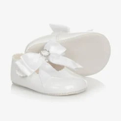 Early Days White Patent Pre-Walker Shoes Sale
