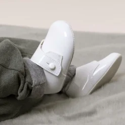 Early Days Baypods White Patent Pre-Walker Shoes Discount