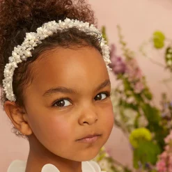 Sienna Likes To Party White Pearl & Crystal Hairband Discount