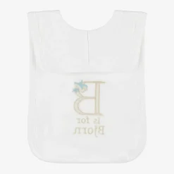 Paint My Dreams White Personalised 'B' Initial Bib Best