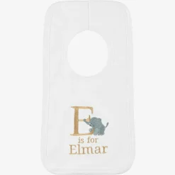 Paint My Dreams White Personalised 'E' Initial Bib Hot