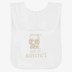 Paint My Dreams White Personalised 'F' Initial Bib Hot