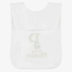 Paint My Dreams White Personalised 'P' Initial Bib Best
