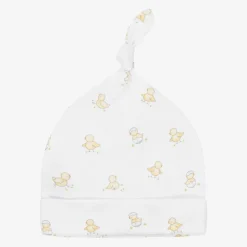 Kissy Kissy White Pima Cotton Baby Hat New