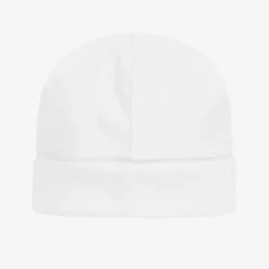 Kissy Kissy White Pima Cotton Baby Hat Outlet
