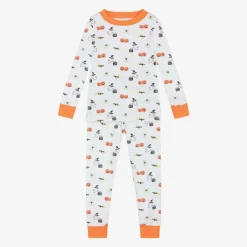Kissy Kissy White Pima Cotton Halloween Happenings Pyjamas New