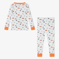 Kissy Kissy White Pima Cotton Halloween Happenings Pyjamas New