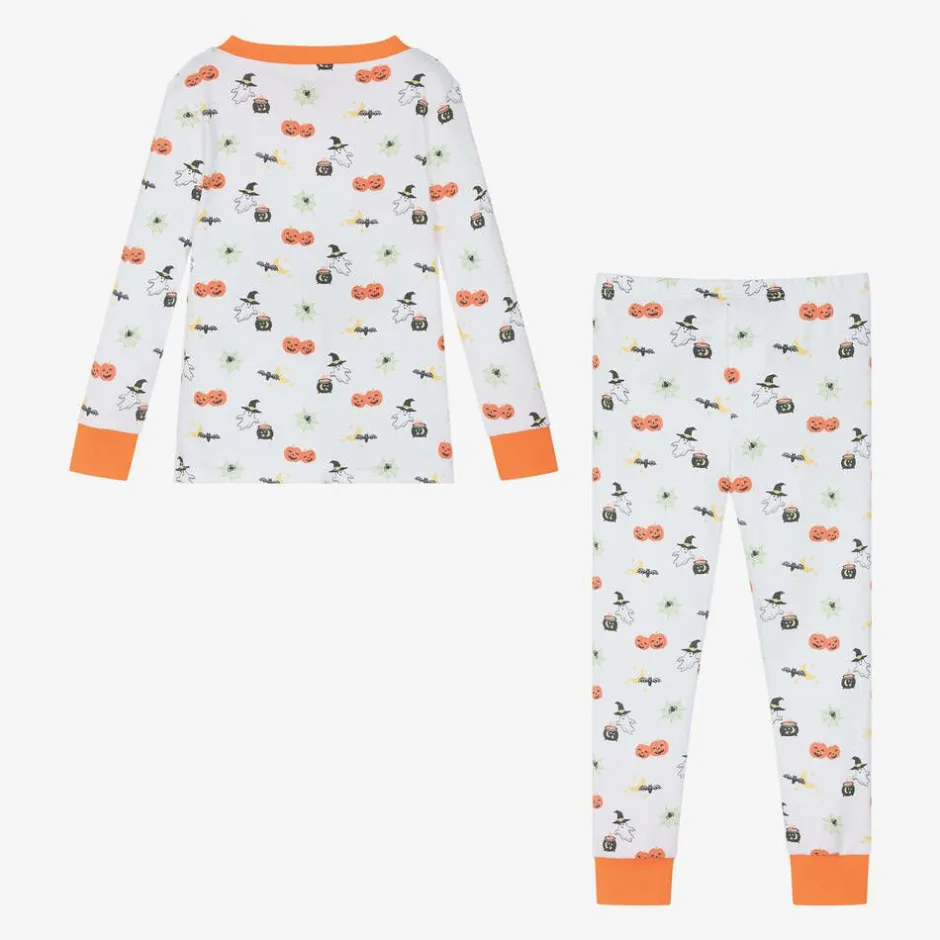 Kissy Kissy White Pima Cotton Halloween Happenings Pyjamas New