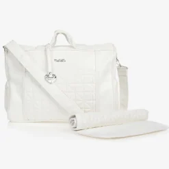 Nanán White Quilted Changing Bag (36cm) Outlet
