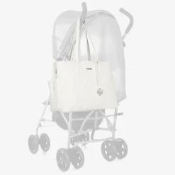 Nanán White Quilted Changing Bag (39cm) Online