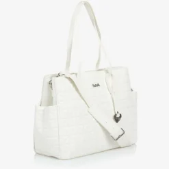 Nanán White Quilted Changing Bag (39cm) Online