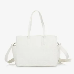Nanán White Quilted Changing Bag (39cm) Online