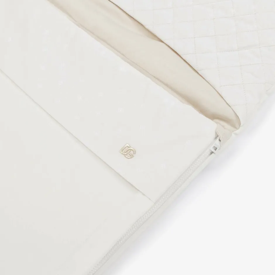 Dolce amp; Gabbana White Quilted Cotton Nest (80cm) New