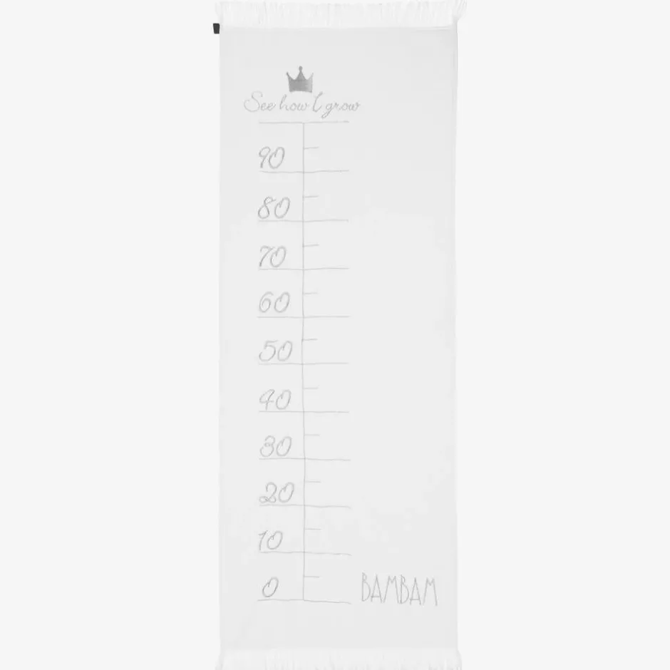 Bam Bam White "See How I Grow" Towel (125cm)