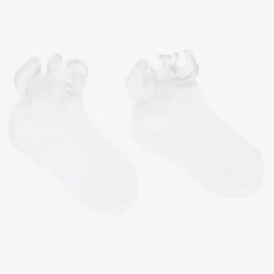 Story Loris White Ruffle Baby Socks Sale