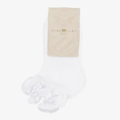 Story Loris White Ruffle Baby Socks Sale