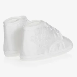 Early Days White Silk Pre-Walker Shoes Online